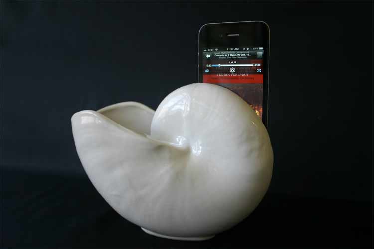 Porcelain Nautilus Shell Tunes