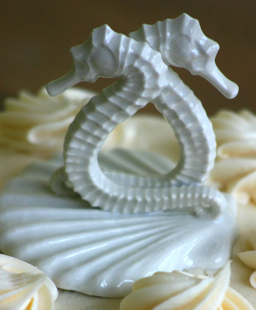 Porcelain Seahorse Cake Topper photo 8