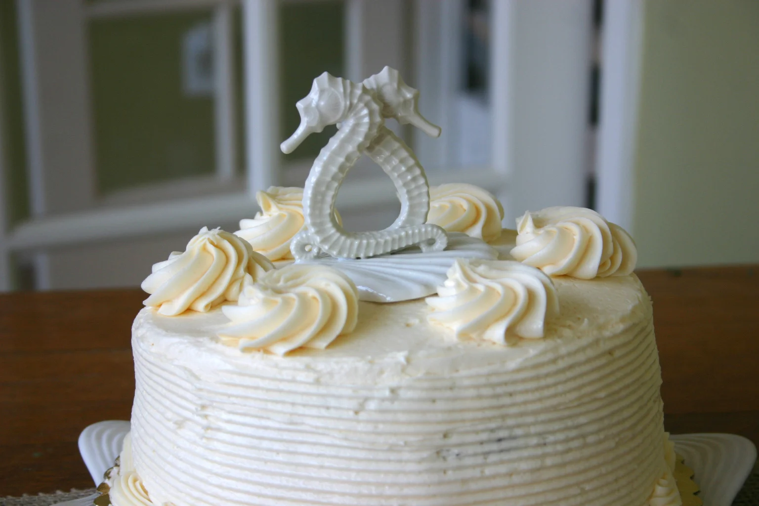 Porcelain Seahorse Cake Topper photo 5