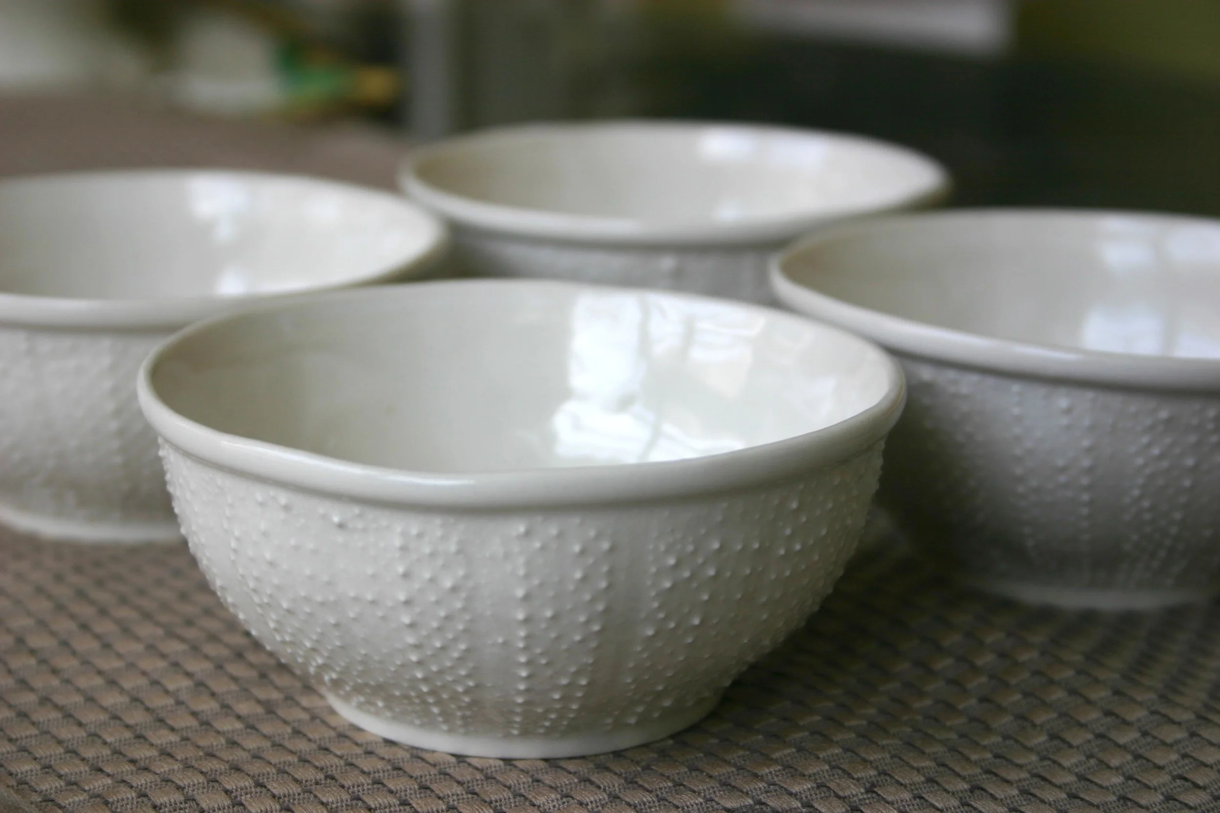 Porcelain Sea Urchin Bowl - 8 oz (Set of 2 bowls)