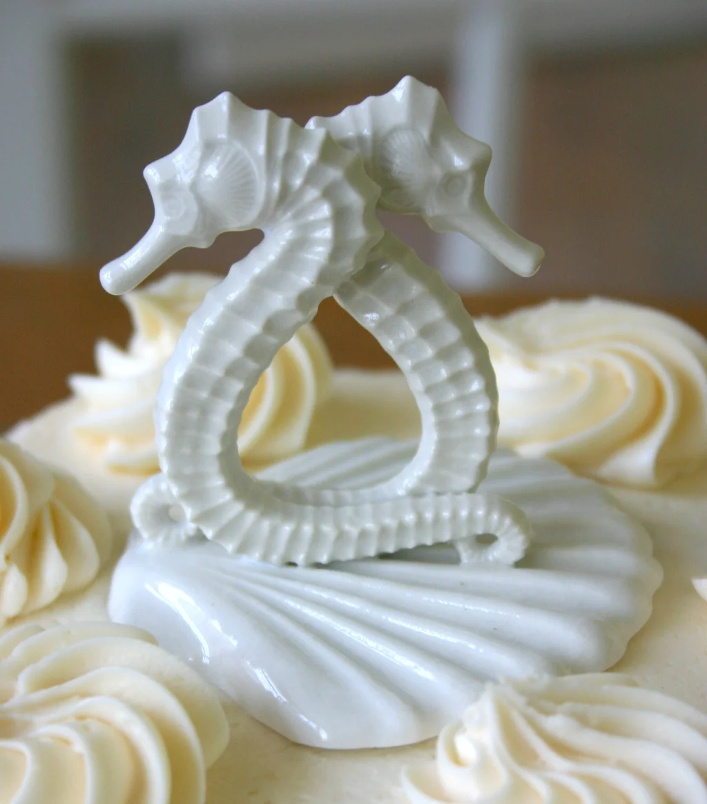 Porcelain Seahorse Cake Topper photo 7