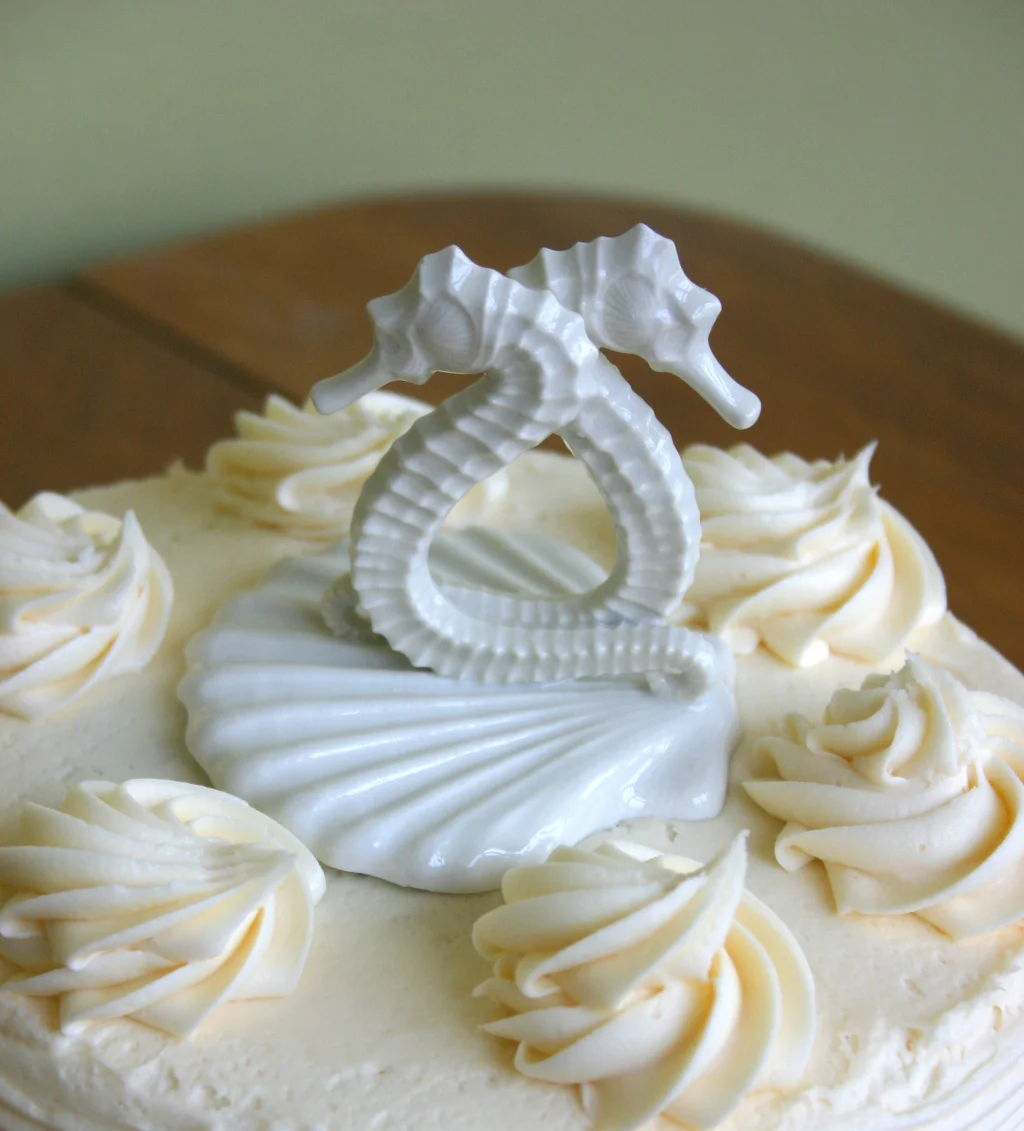 Porcelain Seahorse Cake Topper photo 6