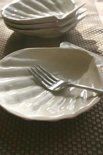 Hors d'eaurve Scallop Shell Appetizer Plates (Set of 4)
