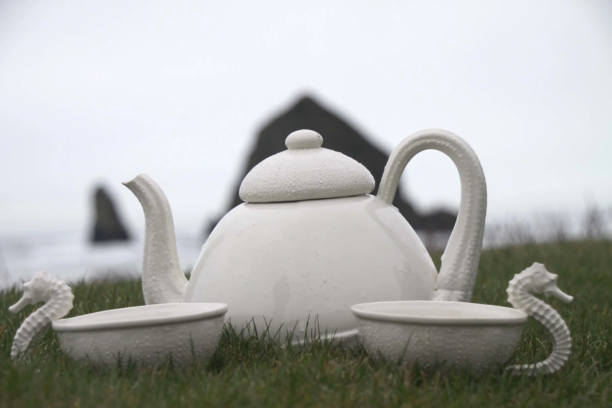 Tea Set - Sea Urchin and Seahorse (Set of 3)