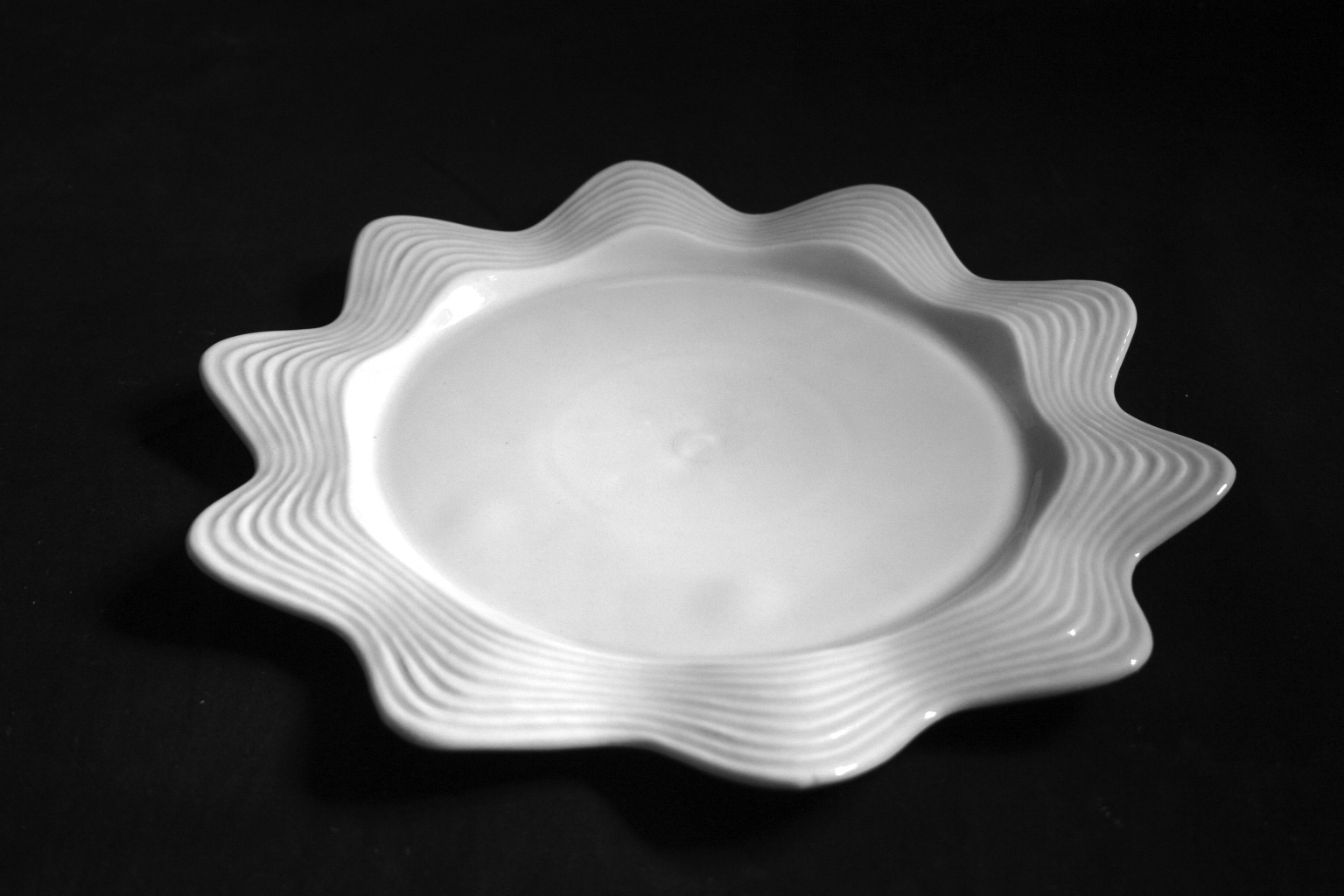 Waves Dinner Porcelain Plates (Set of 4) photo 5