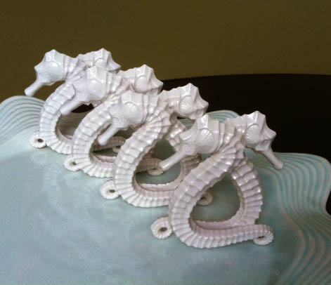 Seahorse Napkin Rings & Place Holders - Set of 8 photo 2