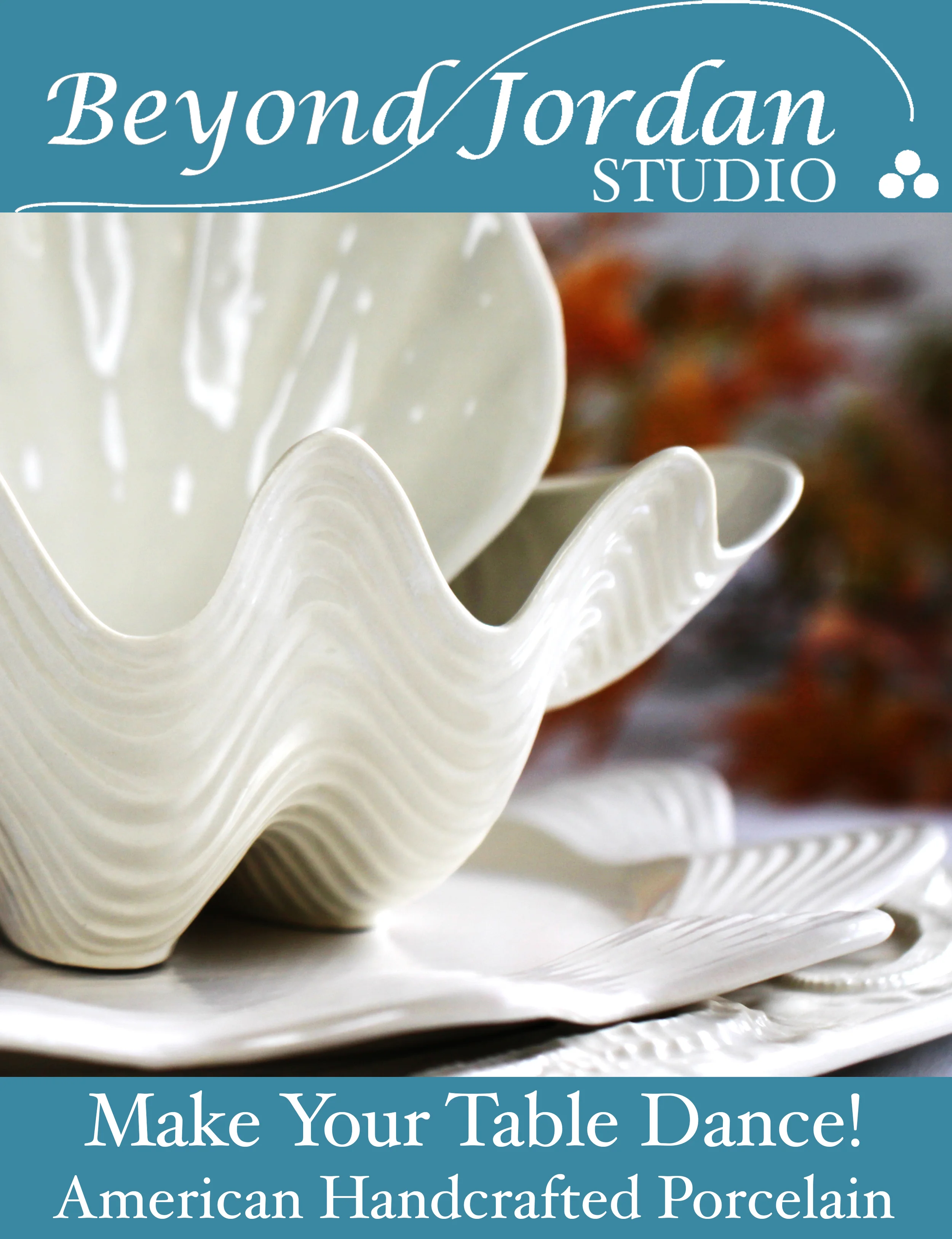 Clam Shell Bowl - Handcrafted Porcelain Bowl photo 5