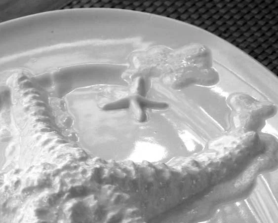 Starfish Platter - Five Section Porcelain Starfish Platter photo 3